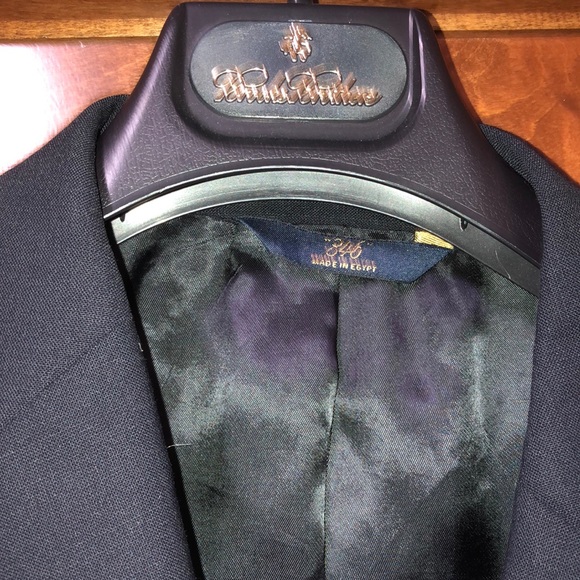 Brooks Brothers Stretch Navy Suit 41R Pants 33x31 - Picture 6 of 8